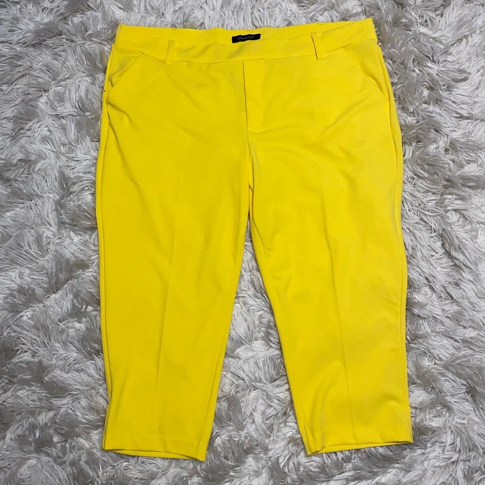 Yellow Pull On Work Pants